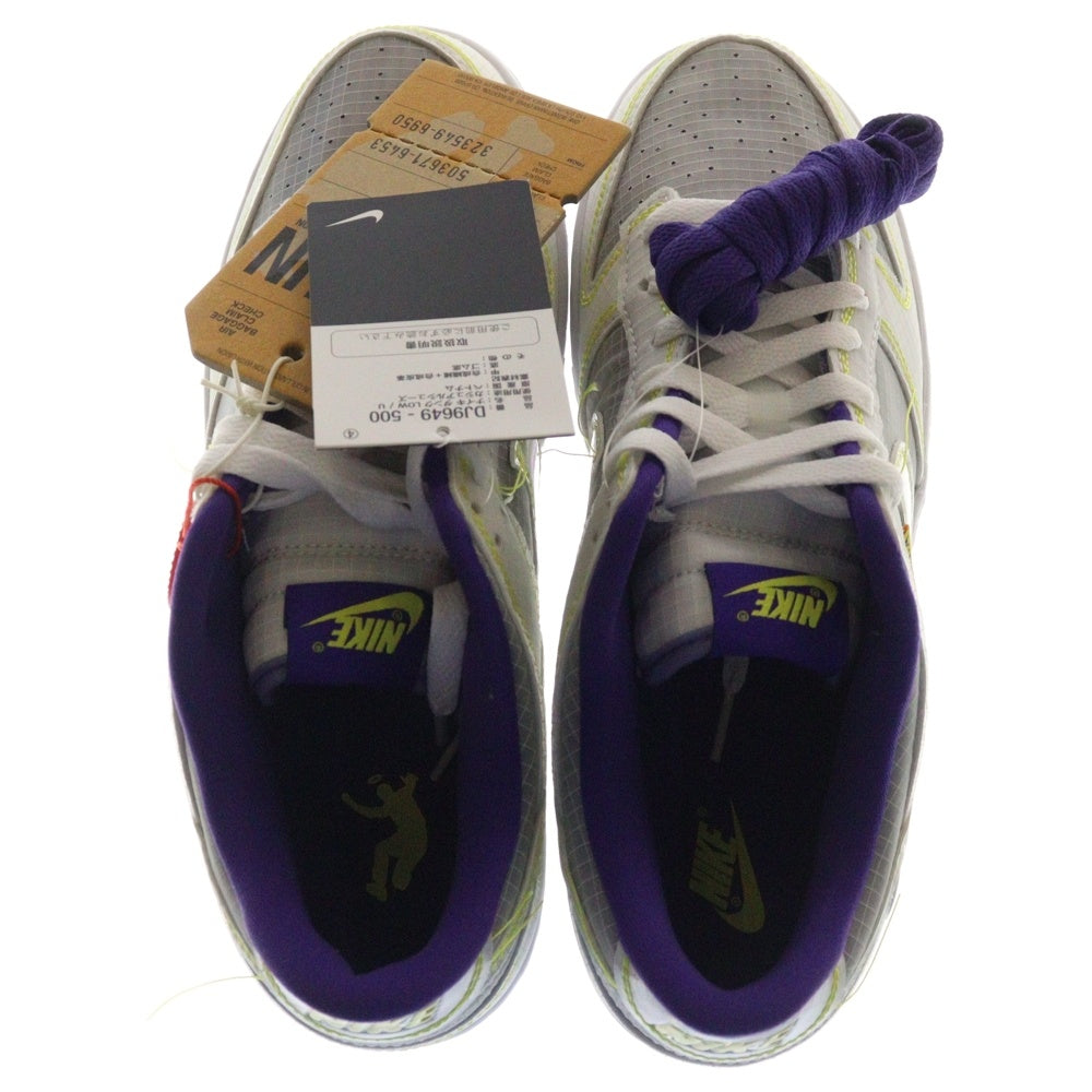 NIKE(ナイキ) ×UNION DUNK LOW DJ9649-500 ユニオン ダンク ローカットスニーカー イエロー/パープル US9/27.0cm