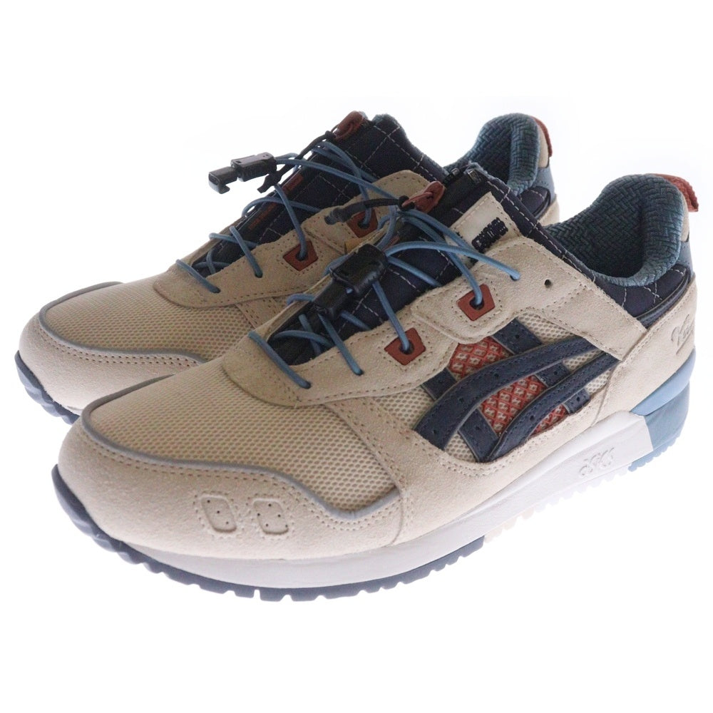 ASICS(アシックス) ×KEBOZ ×mita sneakers GEL-LYTE III OG 1201B030-700 ケボズ ミタスニーカー ゲルライト ローカットスニーカー ネイビー/ベージュ US9/27.0cm
