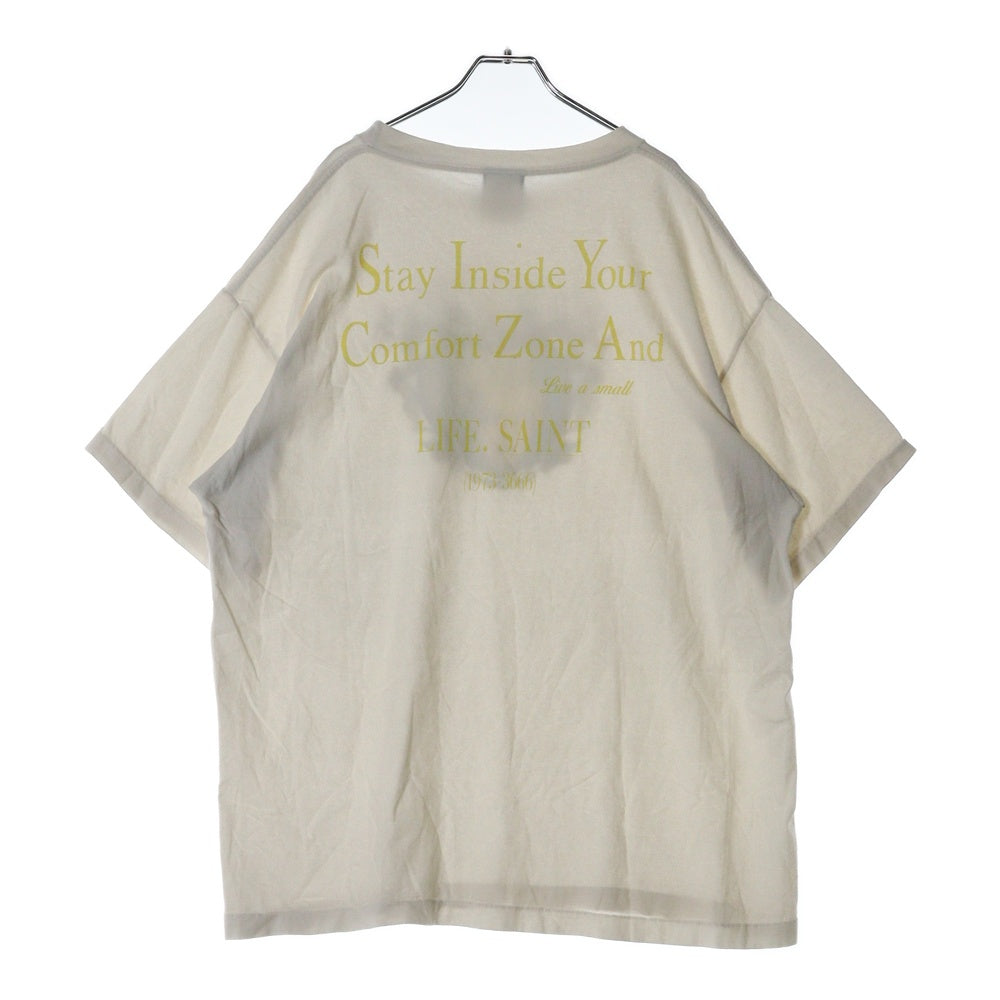 SAINT MICHAEL(セントマイケル) 22AW BABY ベイビープリント 半袖Tシャツ SM-A22-0000-006 ホワイト