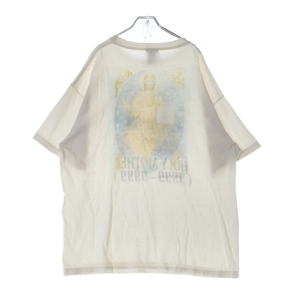 SAINT MICHAEL(セントマイケル) 22AW SS TEE HOLY MOTHER WHITE マザー プリント クルーネック 半袖カットソー Tシャツ SM-A22-0000-007 ホワイト