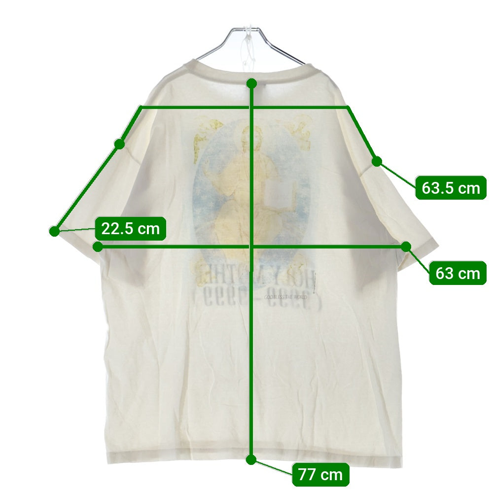 SAINT MICHAEL(セントマイケル) 22AW SS TEE HOLY MOTHER WHITE マザー プリント クルーネック 半袖カットソー Tシャツ SM-A22-0000-007 ホワイト