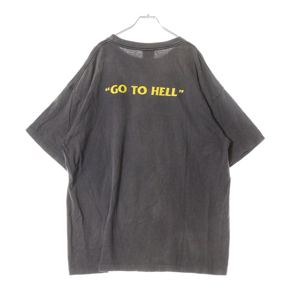 SAINT MICHAEL(セントマイケル) 22SS Go To Hell ゴートゥーヘルTシャツ 半袖カットソー プリント SM-S22-0000-020 グレー
