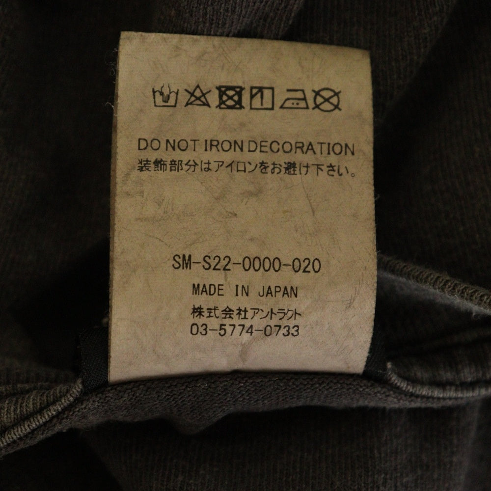 SAINT MICHAEL(セントマイケル) 22SS Go To Hell ゴートゥーヘルTシャツ 半袖カットソー プリント SM-S22-0000-020 グレー