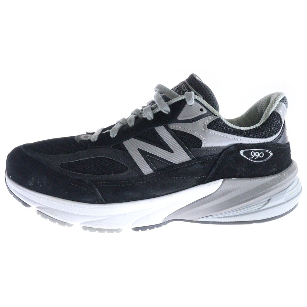 New Balance(ニューバランス) M990BK6 990 V6 スウェード ローカットスニーカー ブラック/グレー US11.5/29.5cm
