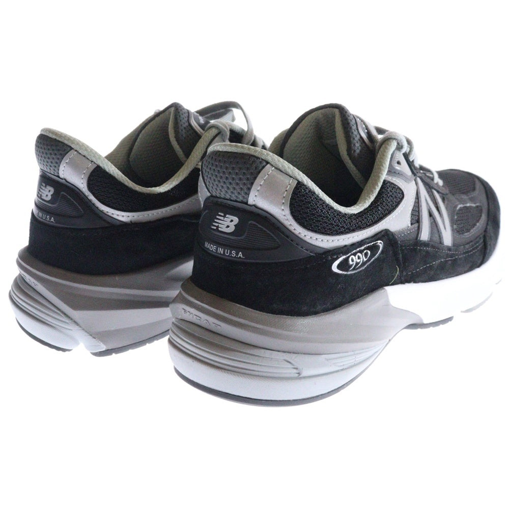 New Balance(ニューバランス) M990BK6 990 V6 スウェード ローカットスニーカー ブラック/グレー US11.5/29.5cm