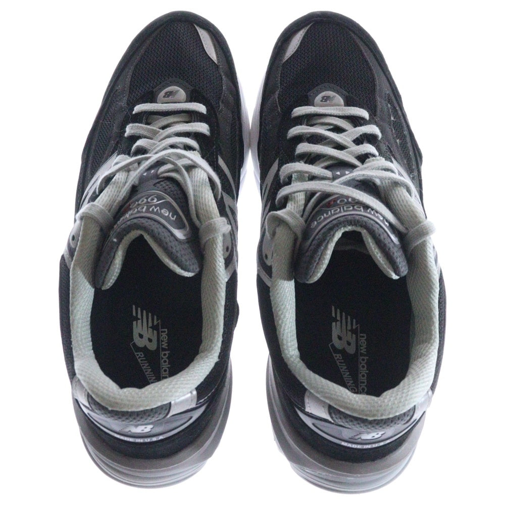 New Balance(ニューバランス) M990BK6 990 V6 スウェード ローカットスニーカー ブラック/グレー US11.5/29.5cm