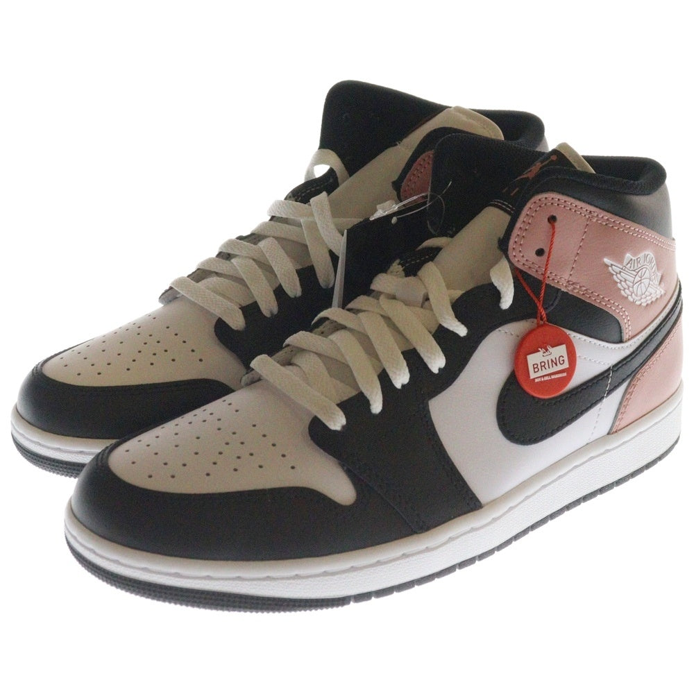 NIKE(ナイキ) AIR JORDAN 1 MID RUST PINK DQ8426-100 エアジョーダン1 ラストピンク ミッドカットスニーカー US10.5/28.5cm ホワイト/ピンク