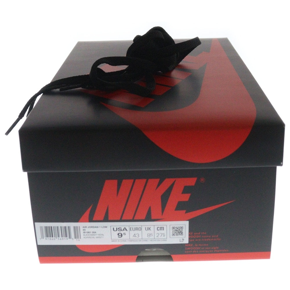 NIKE(ナイキ) AIR JORDAN 1 LOW 85 Royal IB1981-004 エアジョーダン 1 ロイヤル ローカットスニーカー US9.5/27.5cm ブラック/ブルー