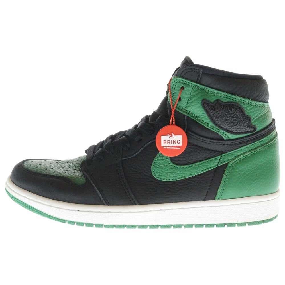 NIKE(ナイキ) AIR JORDAN 1 RETRO HIGH OG PINE GREEN 555088-030 エアジョーダン1 レトロ パイングリーン ハイカットスニーカー ブラック/グリーン US10/28.0cm