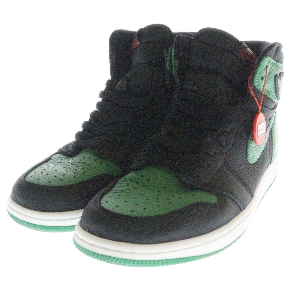 NIKE(ナイキ) AIR JORDAN 1 RETRO HIGH OG PINE GREEN 555088-030 エアジョーダン1 レトロ パイングリーン ハイカットスニーカー ブラック/グリーン US10/28.0cm