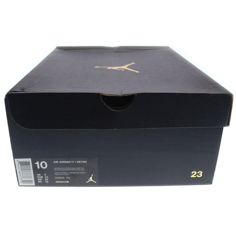 NIKE(ナイキ) AIR JORDAN17 RETRO 832816-122 エアジョーダン17 レトロ ハイカットスニーカー ブラック/ホワイト US10/28.0cm