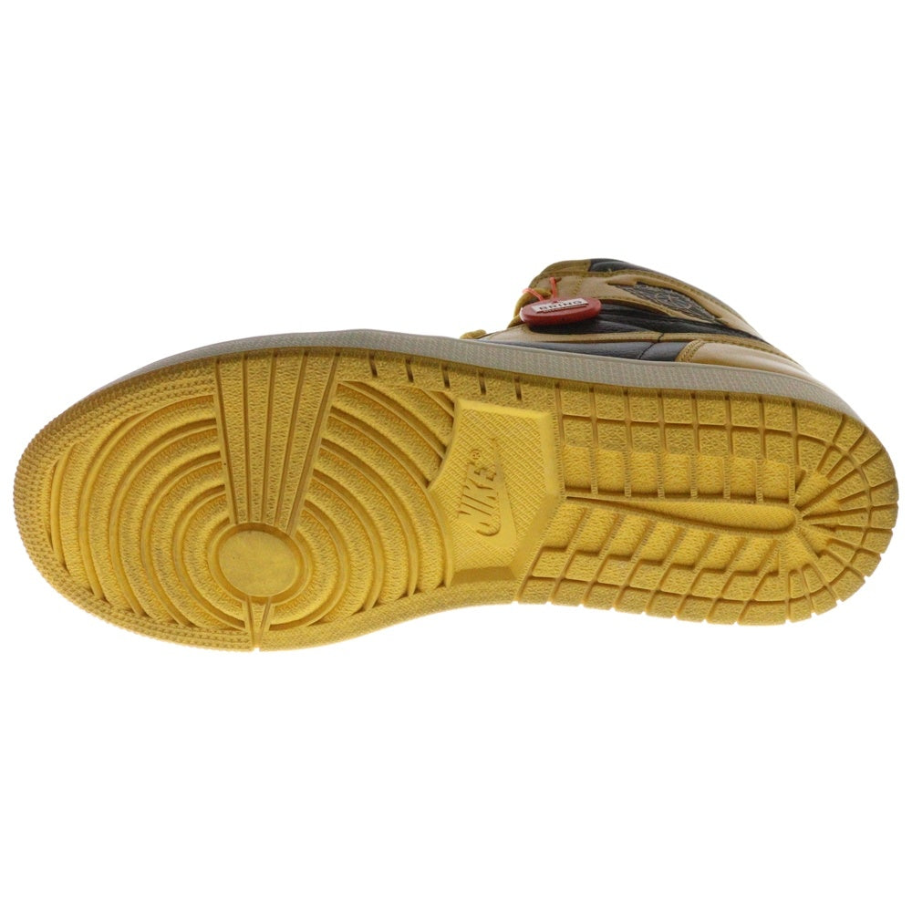 NIKE(ナイキ) AIR JORDAN1 RETRO HIGH OG POLLEN 555088-701 エアジョーダン 1 レトロ パラン ハイカットスニーカー ブラック/イエロー US10/28.0cm