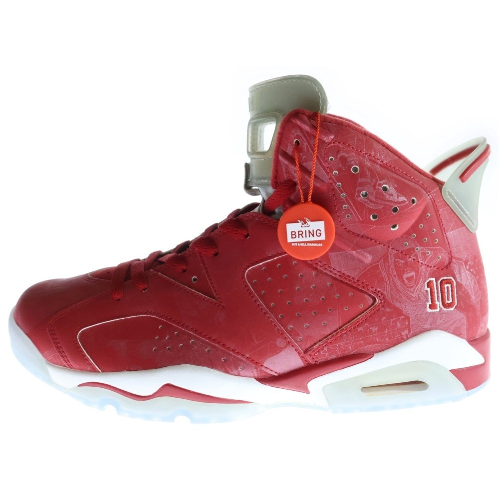 NIKE(ナイキ) ×SLAM DUNK AIR JORDAN 6 RETRO スラムダンク エアジョーダン6 ハイカットスニーカー レッド US10.5/28.5cm717302-600