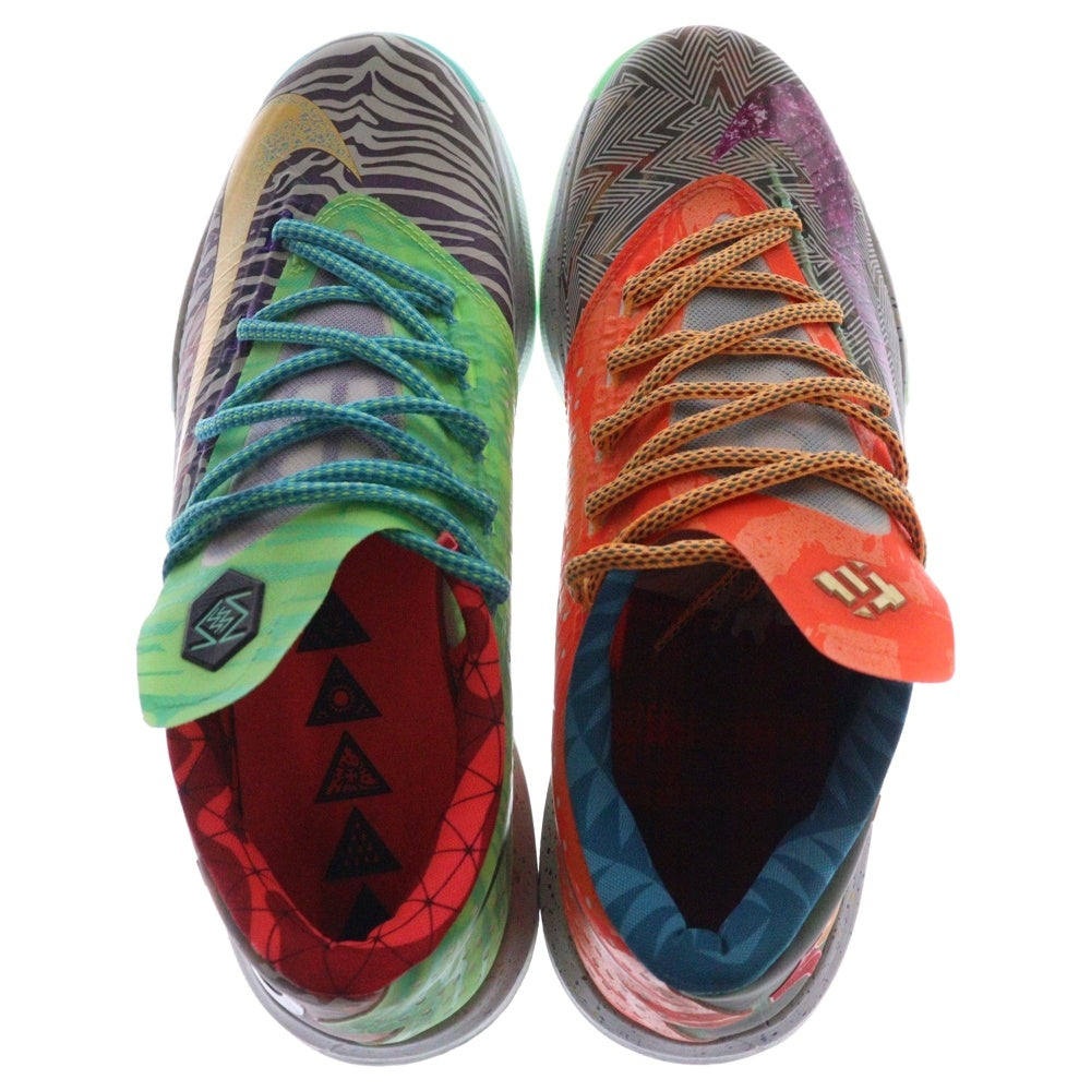 NIKE(ナイキ) KD VI PREMIUM WHAT THE KD ケビンデュラント プレミアム ワット ザ ローカットスニーカー マルチ US10/28cm 669809-500