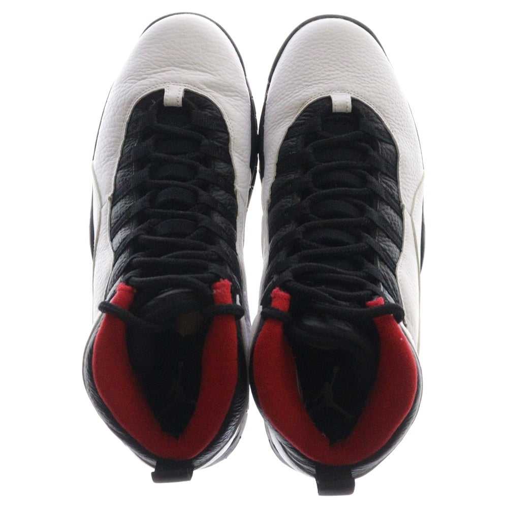 NIKE(ナイキ) 【観賞用 2015年3月製造】AIR JORDAN 10 RETRO DOUBLE NICKEL エアジョーダン10 レトロ ダブルニッケル ハイカットスニーカー ホワイト US10.5/28.5cm 310805-102