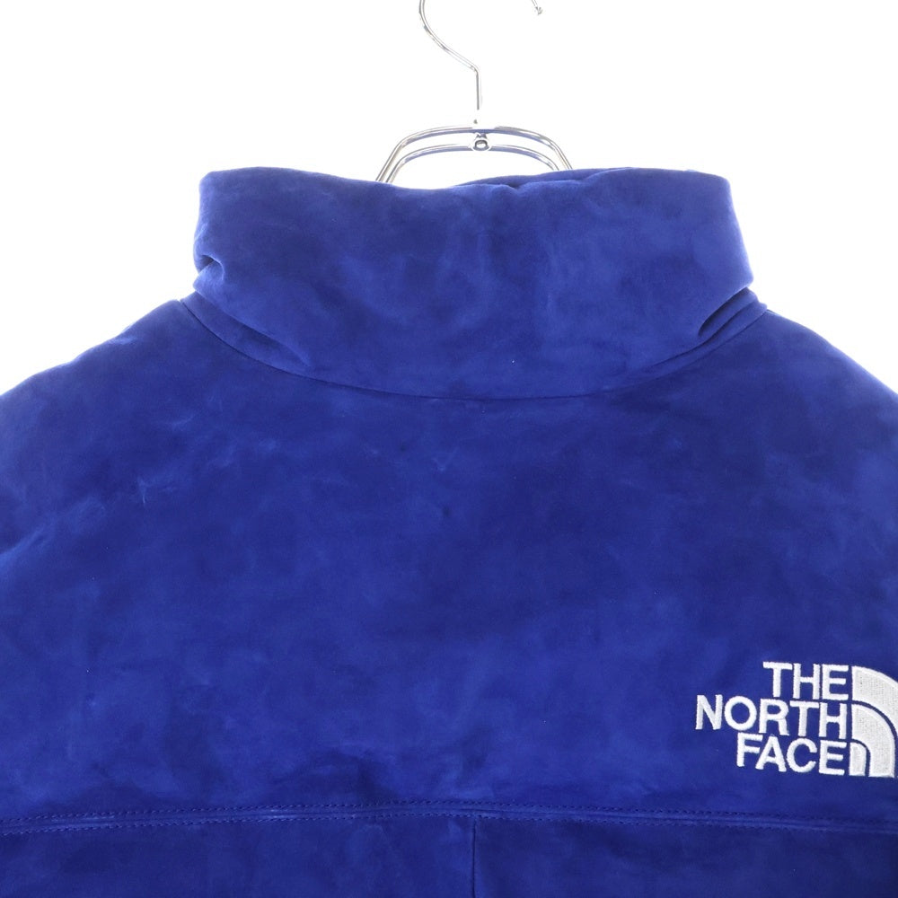 SUPREME(シュプリーム) 23AW ×THE NORTH FACE Suede Nuptse Jacket ノースフェイス スウェード ヌプシ ジップアップダウンジャケット ブルー NF0A875N