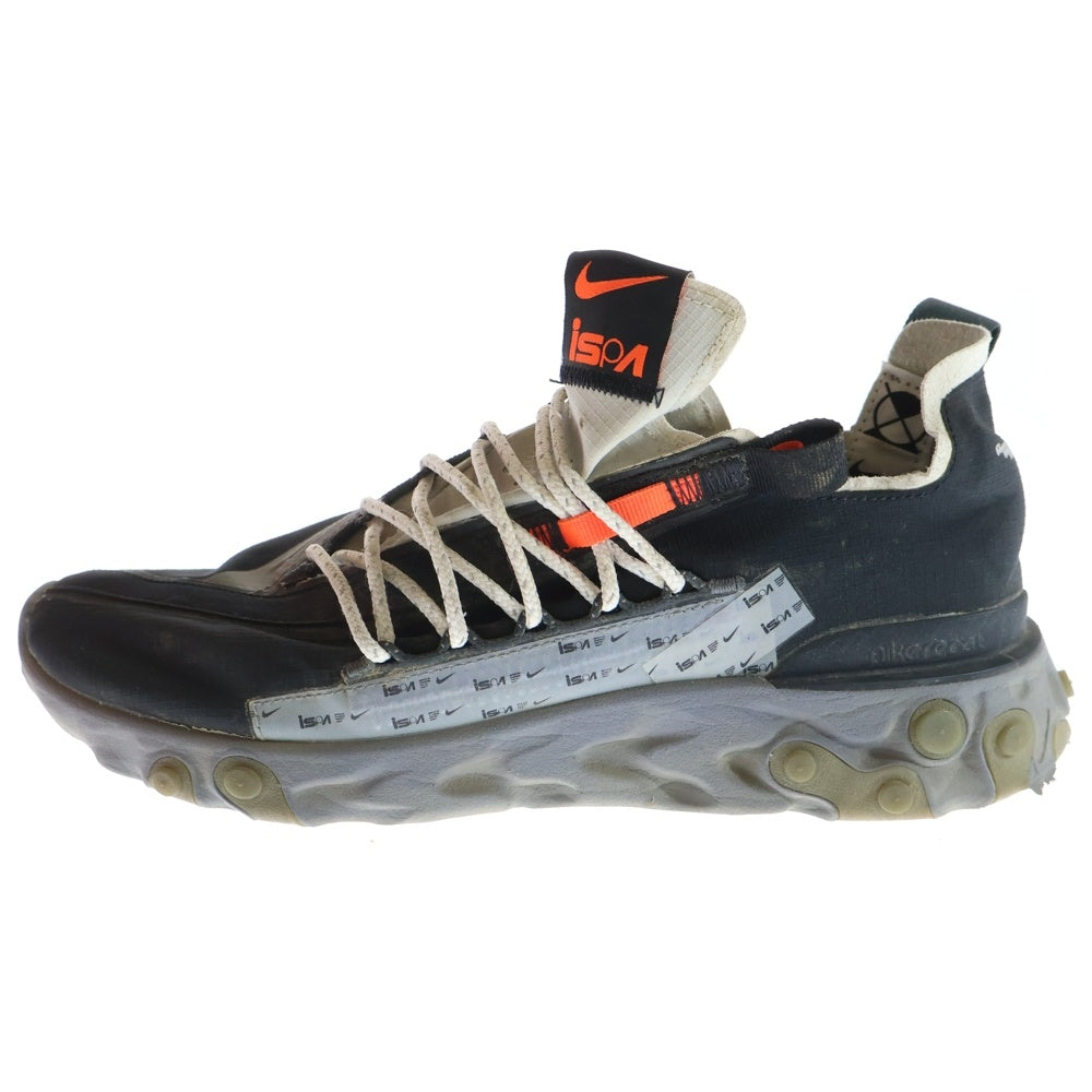 NIKE(ナイキ) REACT WR ISPA リアクト イスパ ローカットスニーカー ブラック US9.5/27.5cm AR8555-001