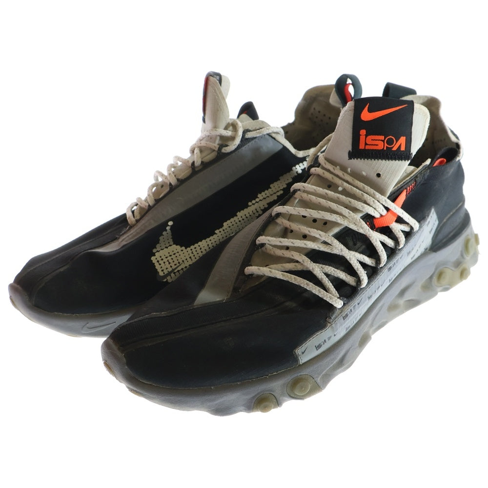 NIKE(ナイキ) REACT WR ISPA リアクト イスパ ローカットスニーカー ブラック US9.5/27.5cm AR8555-001