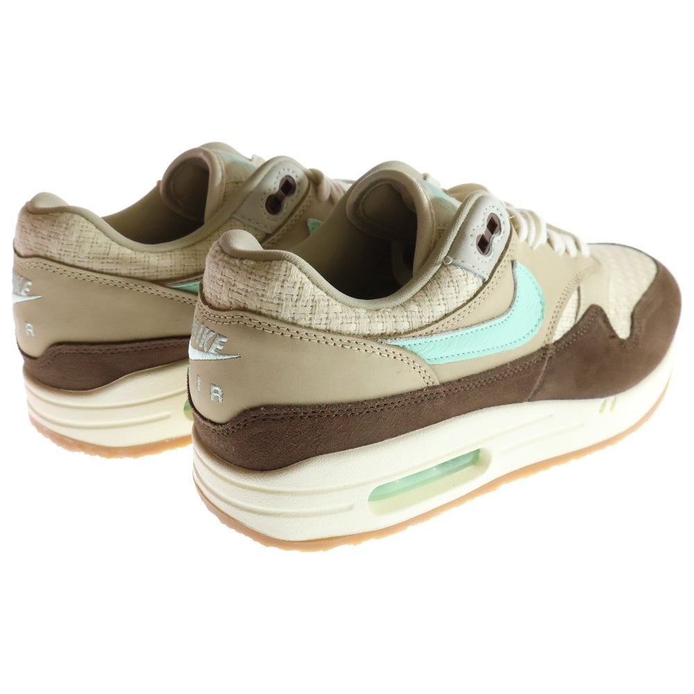 NIKE(ナイキ) AIR MAX 1 PREMIUM CREPE HEMP FD5088-200 エアマックスワン レースアップローカットスニーカー ホワイト/ブラウン US9/27.0cm