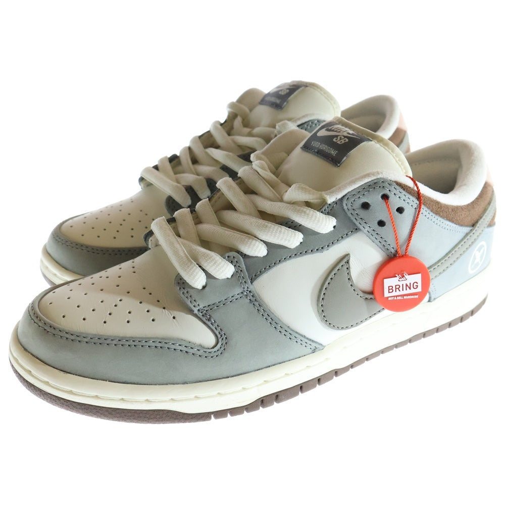 NIKE SB(ナイキエスビー) ×YUTO HORIGOME DUNK LOW PRO QS FQ1180-001 堀米雄斗 ダンク プロ クイックストライク ローカットスニーカー ホワイト/グレー US9/27.0cm