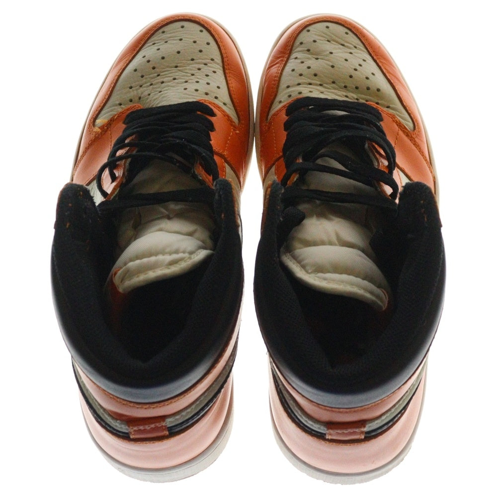 NIKE(ナイキ) AIR JORDAN1 RETRO HIGH REVERSE SHATTERED BACKBORD 555088-113 エアジョーダン1 シャッタードバックボード ハイカットスニーカー US9/27.0cm オレンジ