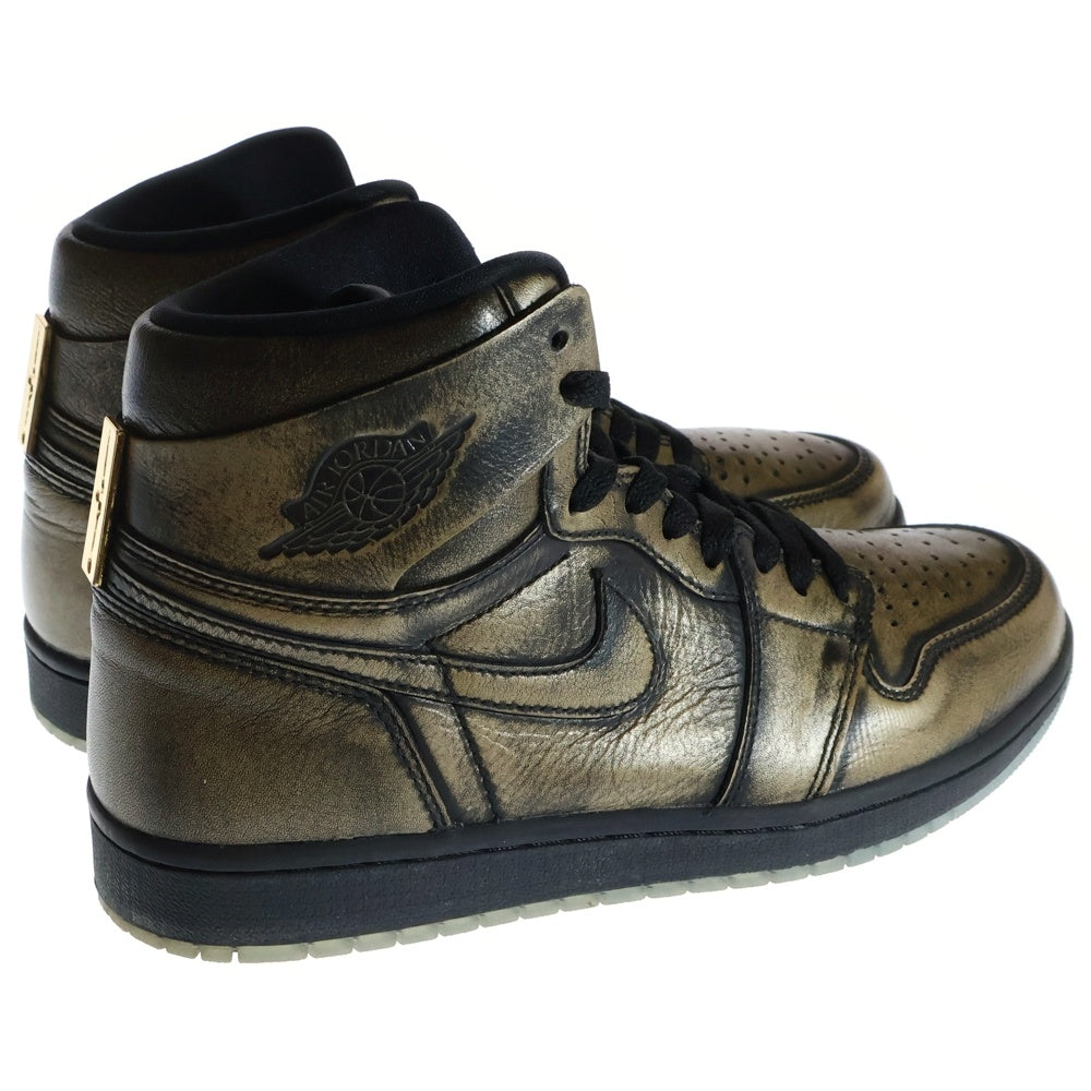 NIKE(ナイキ) AIR JORDAN 1 RETRO HIGH OG WINGS AA2887-035 エアジョーダン レトロ ハイ ウイングス スニーカーシューズ ブラック/ゴールド US10/28.0cm
