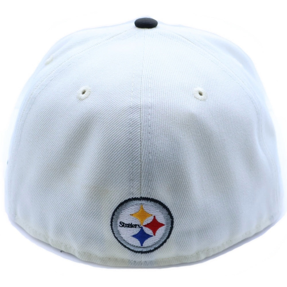 NEW ERA(ニューエラ) 59FIFTY Steeles スティラーズ 6パネル ベースボールキャップ ホワイト