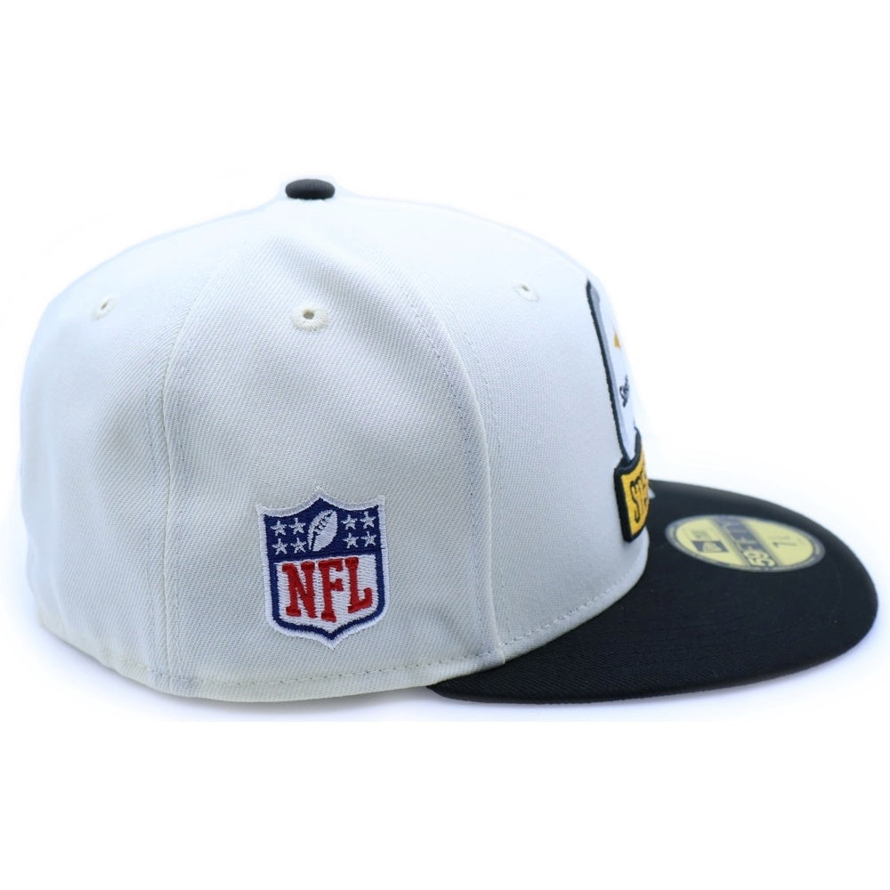NEW ERA(ニューエラ) 59FIFTY Steeles スティラーズ 6パネル ベースボールキャップ ホワイト