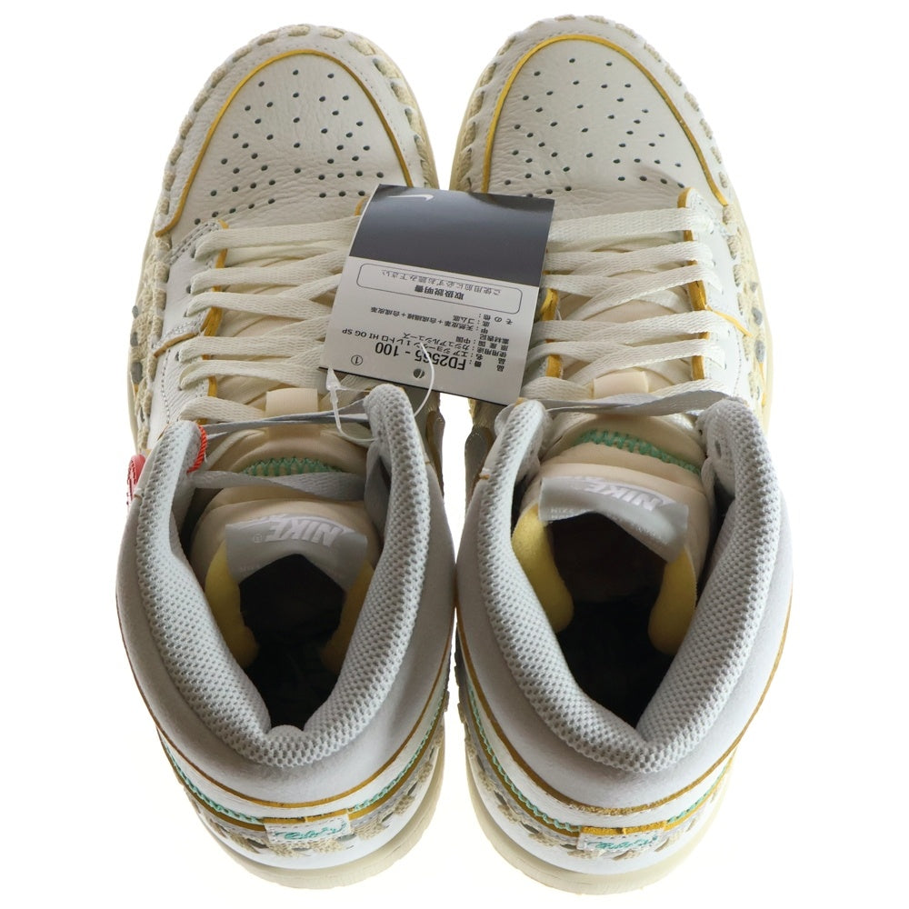 NIKE(ナイキ) ×UNION × Bephies Beauty Supply Air Jordan 1 High OG Summer 96 FD2565-100 エアジョーダン1 ハイ OG サマー96 ハイカットスニーカー ホワイト US9/27.0cm