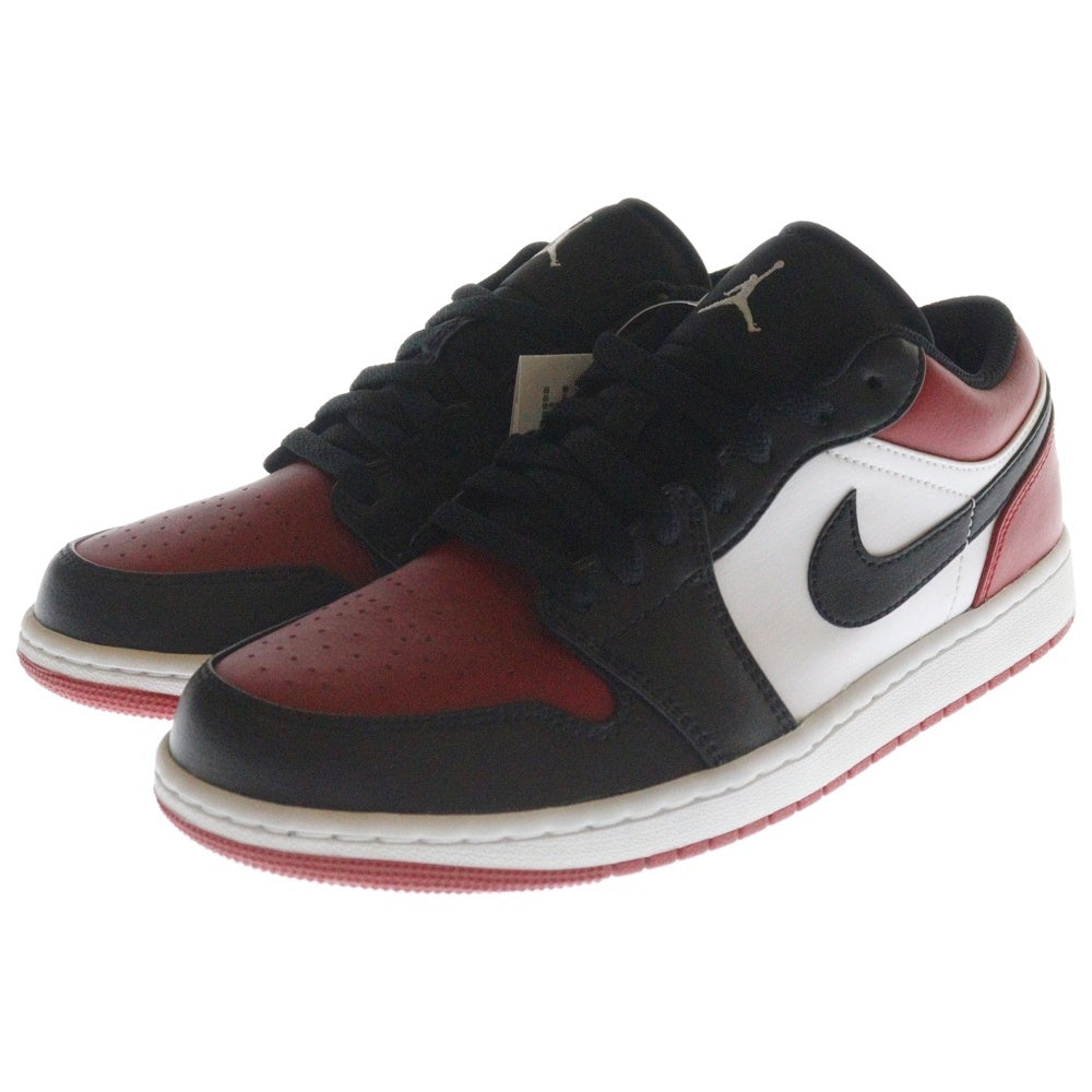 NIKE(ナイキ) AIR JORDAN 1 LOW BRED TOE 553558-612 エアジョーダン1 ブレッドトゥ ローカットスニーカー レッド/ブラック US8.5/26.5cm