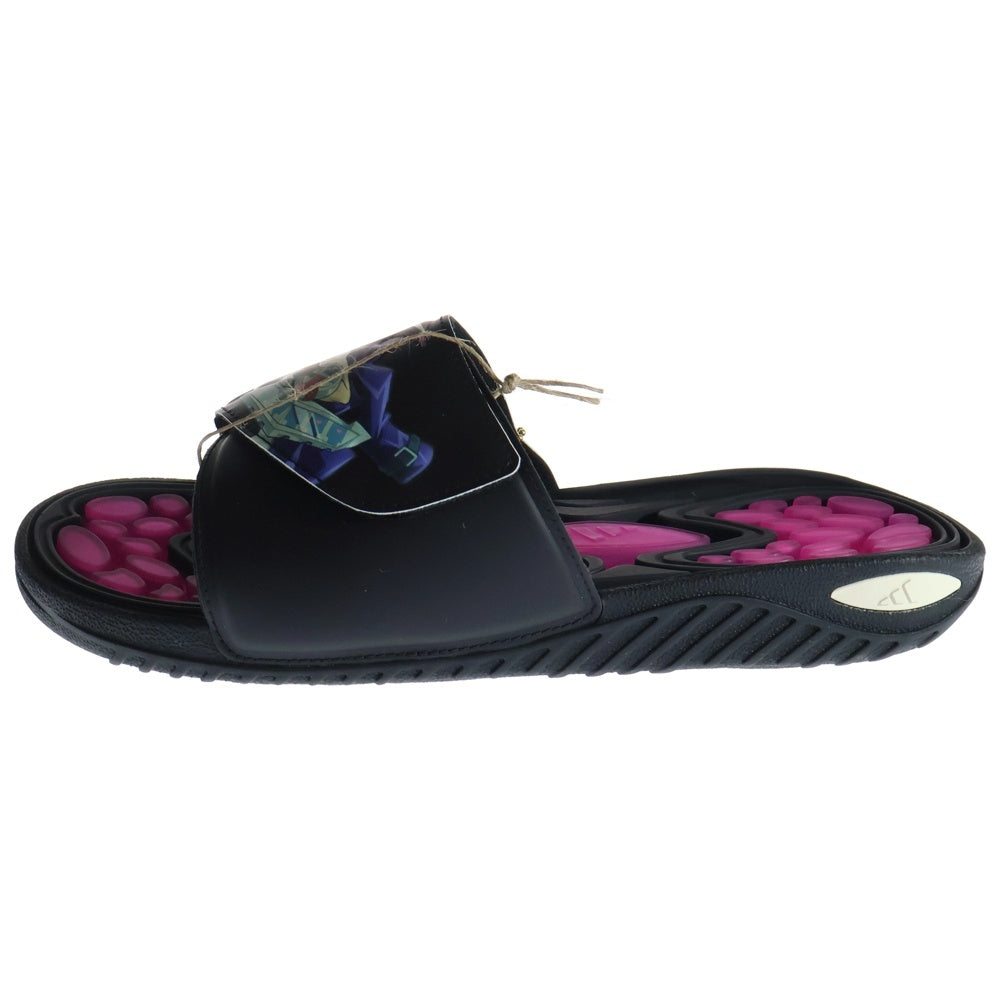 adidas(アディダス) ×遊☆戯☆王 collection Reptossage Black Magician HQ4274 レプトサージ ブラック・マジシャン スリッパ ブラック US9.5/27.5cm