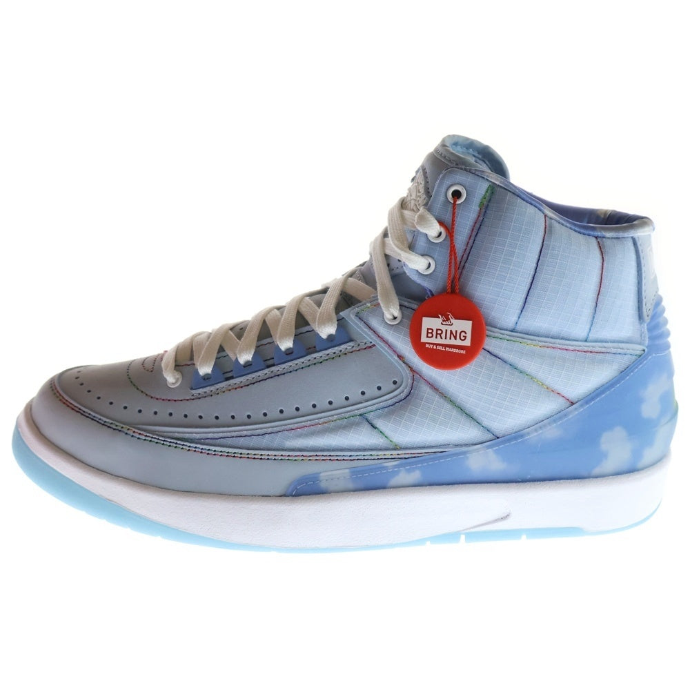 NIKE(ナイキ) ×J.BALVIN AIR JORDAN2 RETRO SP DQ7691-419 Jバルビン エアジョーダン2 レトロ ハイカットスニーカー ブルー US8.5/26.5cm