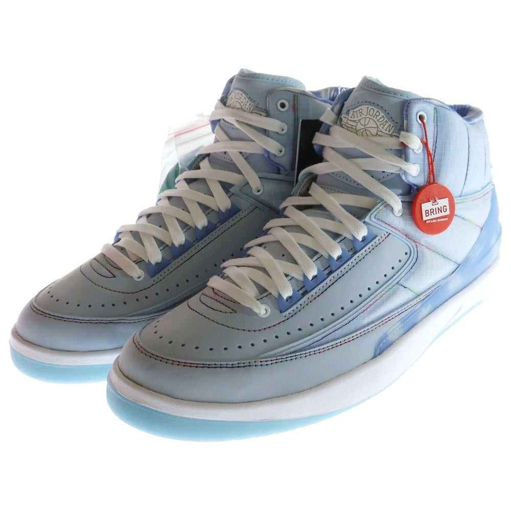 NIKE(ナイキ) ×J.BALVIN AIR JORDAN2 RETRO SP DQ7691-419 Jバルビン エアジョーダン2 レトロ ハイカットスニーカー ブルー US8.5/26.5cm