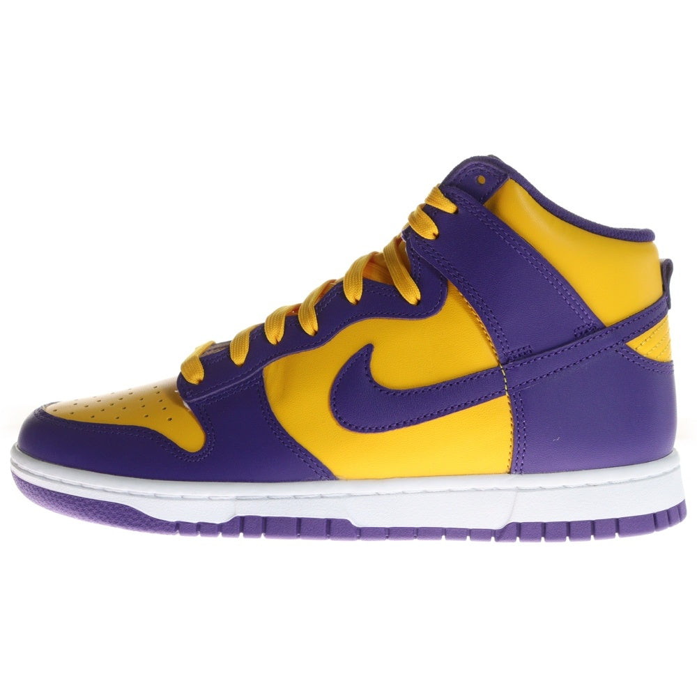 NIKE(ナイキ) DUNK HIGH RETRO LAKERS DD1399-500 ダンク レトロ レイカーズ ハイカットスニーカー パープル/イエロー US8.5/26.5cm