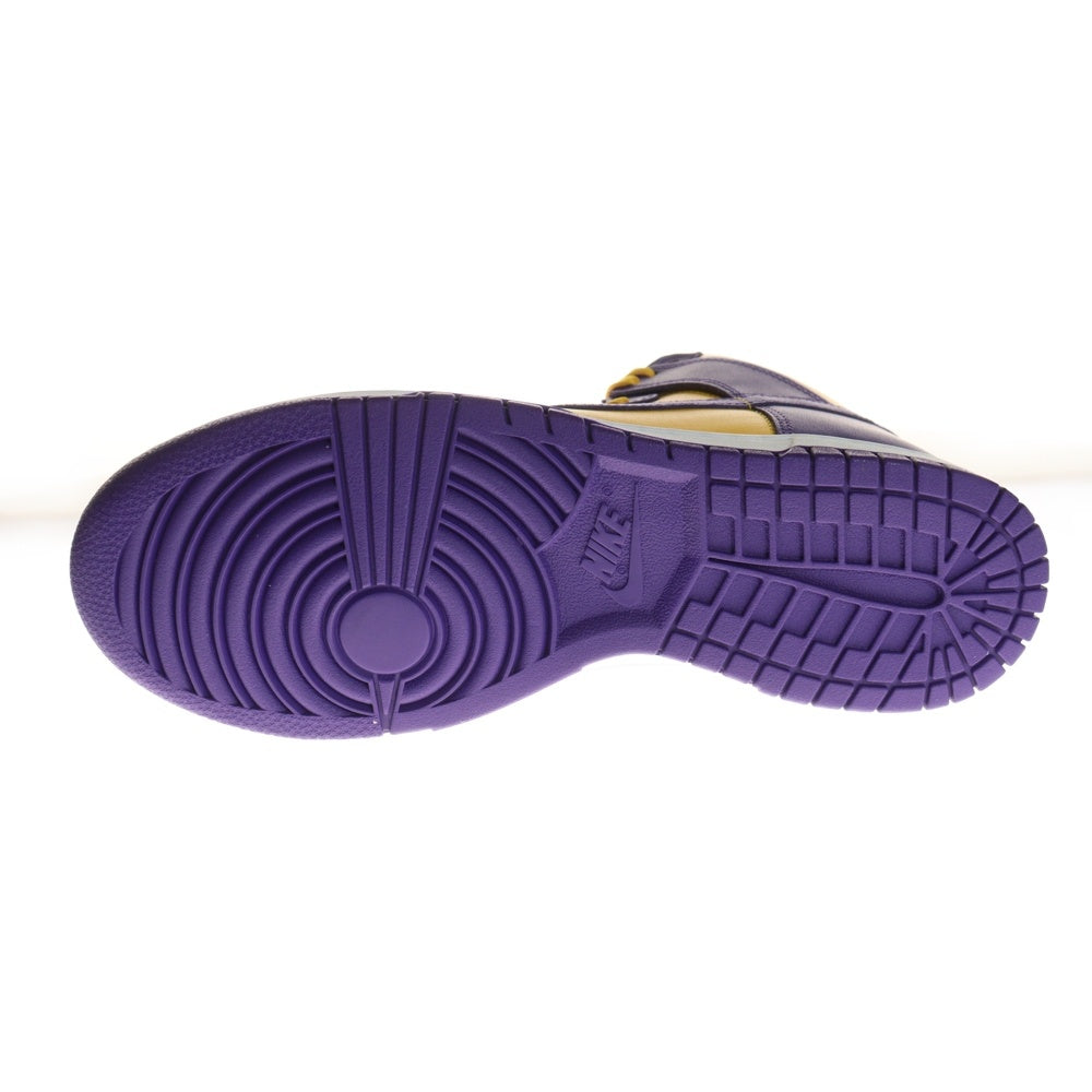 NIKE(ナイキ) DUNK HIGH RETRO LAKERS DD1399-500 ダンク レトロ レイカーズ ハイカットスニーカー パープル/イエロー US8.5/26.5cm