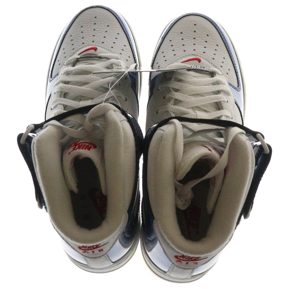 NIKE(ナイキ) AIR FORCE 1 DH5623-101 エアフォース1 ミッド QS ユニバーシティ レッド アンド ミッドナイト ネイビー ミッドカットスニーカー US8.5/26.5cm