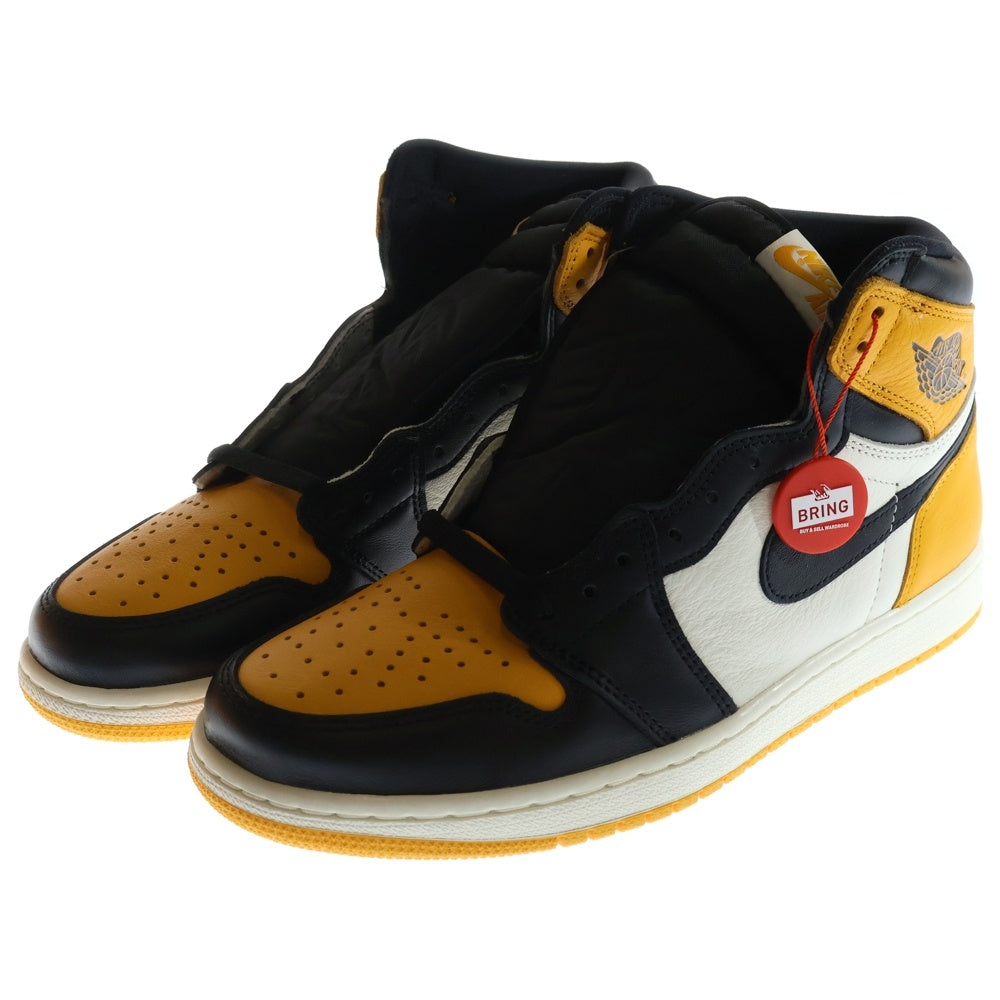 NIKE(ナイキ) AIR JORDAN 1 RETRO HIGH OG TAXI 555088-711 エアジョーダン 1 レトロ タクシー ハイカットスニーカー シューズ イエロー/ブラック US9/27.0cm