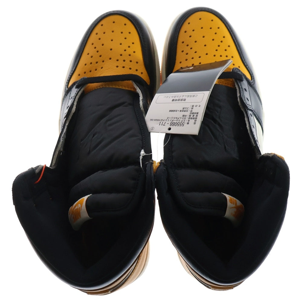 NIKE(ナイキ) AIR JORDAN 1 RETRO HIGH OG TAXI 555088-711 エアジョーダン 1 レトロ タクシー ハイカットスニーカー シューズ イエロー/ブラック US9/27.0cm