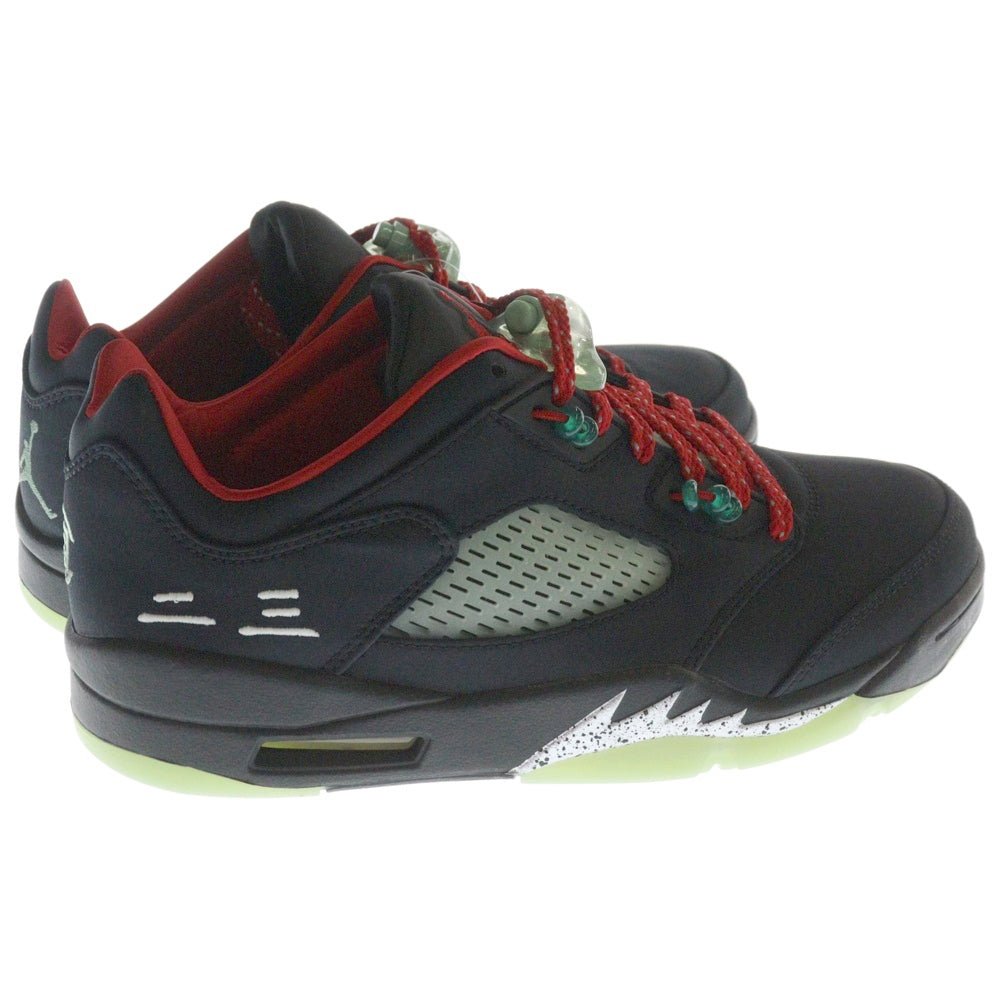 NIKE(ナイキ) ×CLOT AIR JORDAN 5 RETRO LOW SP DM4640-036 クロット エアジョーダン 5 ジェイド ローカットスニーカー ブラック US8.5/26.5cm