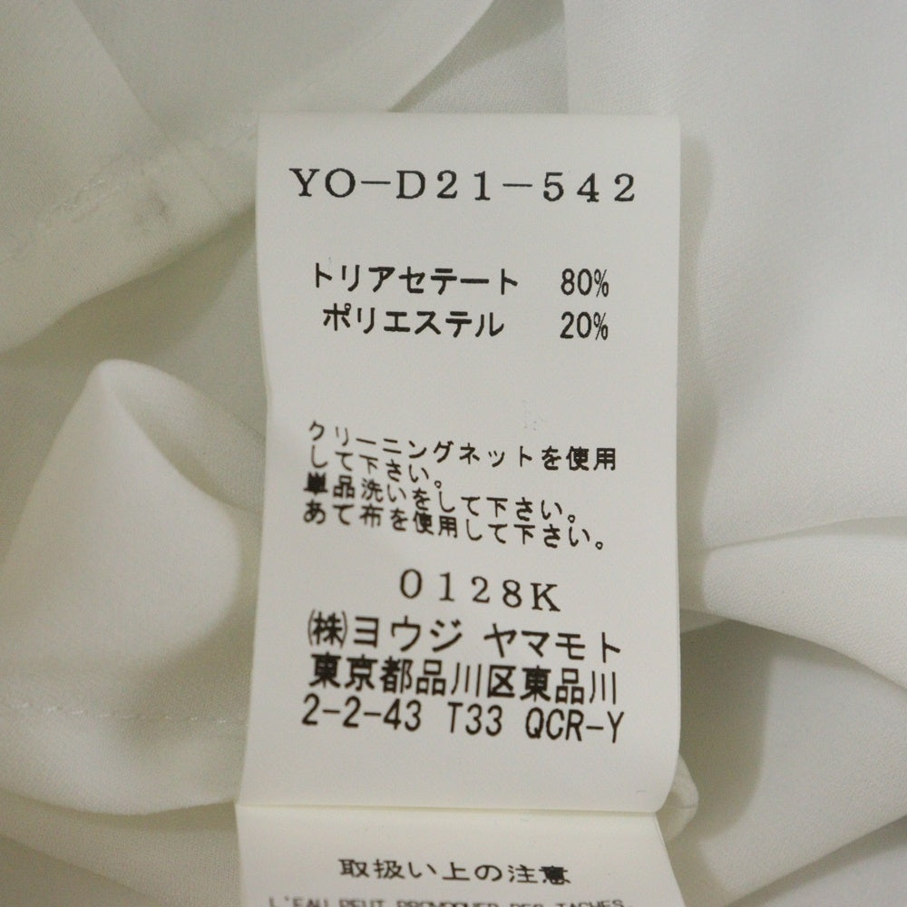 Y's(ワイズ) 半袖ワンピースシャツ レディース YO-D21-542 ホワイト