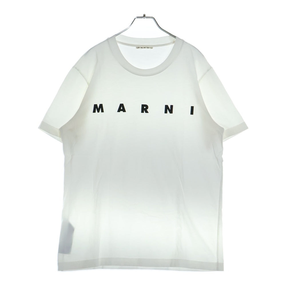 MARNI(マルニ) オーガニックジャージー フロントロゴプリント 半袖Tシャツ ホワイト HUMU0198PO