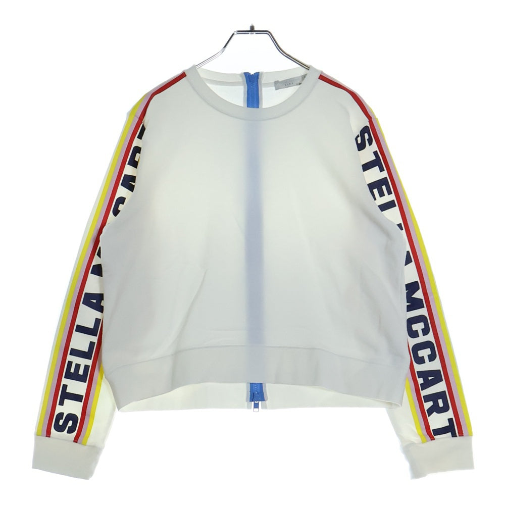 STELLA McCARTNEY(ステラマッカートニー) 背面ジップトアームロゴスウェットレーナー レディース ホワイト