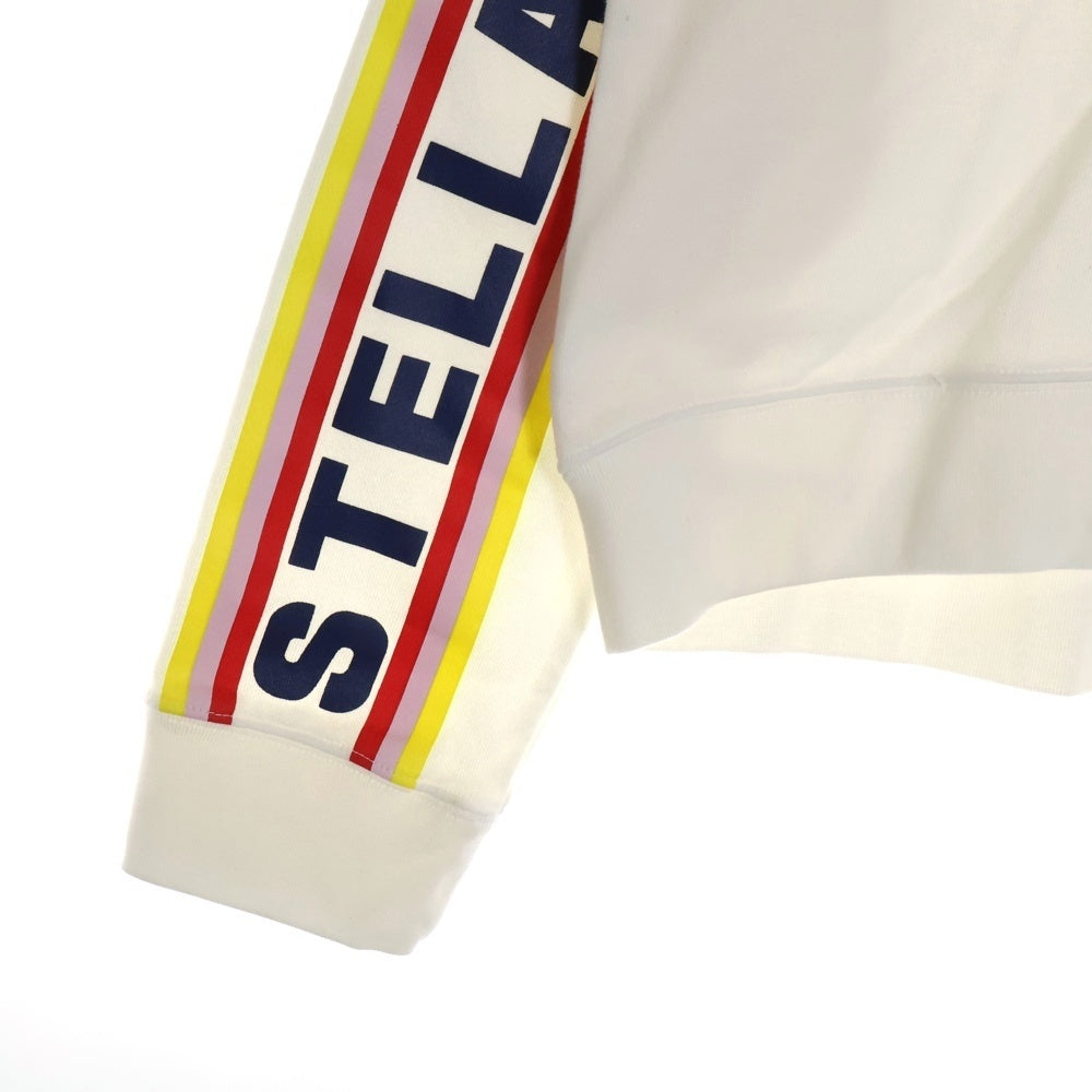 STELLA McCARTNEY(ステラマッカートニー) 背面ジップトアームロゴスウェットレーナー レディース ホワイト