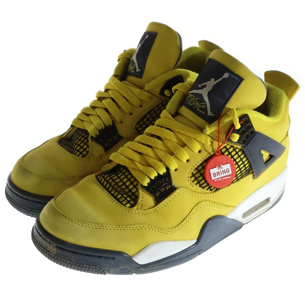 NIKE(ナイキ) AIR JORDAN 4 RETRO TOUR YELLOW CT8527-700 エアジョーダン レトロ ハイカットスニーカー シューズ ツアー US8.5/26.5cm イエロー