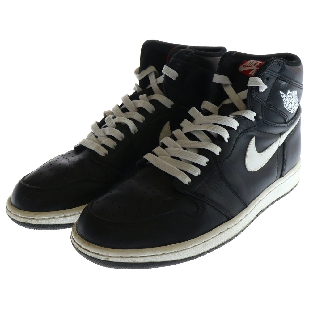 NIKE(ナイキ) AIR JORDAN 1 RETRO HIGH OG YIN YANG PACK 555088-011 エアジョーダン レトロ インヨウ 陰陽 ハイカットスニーカー US9.5/27.5cm ブラック/ホワイト