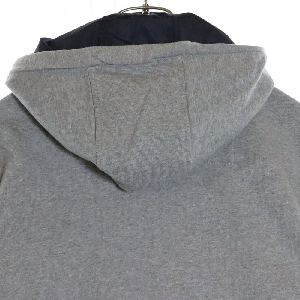 MONCLER GAMME BLEU(モンクレール・ガム・ブルー) MAGLIA CARDIGAN 213918401100 トリコロール切り替えジップアップパーカー グレー