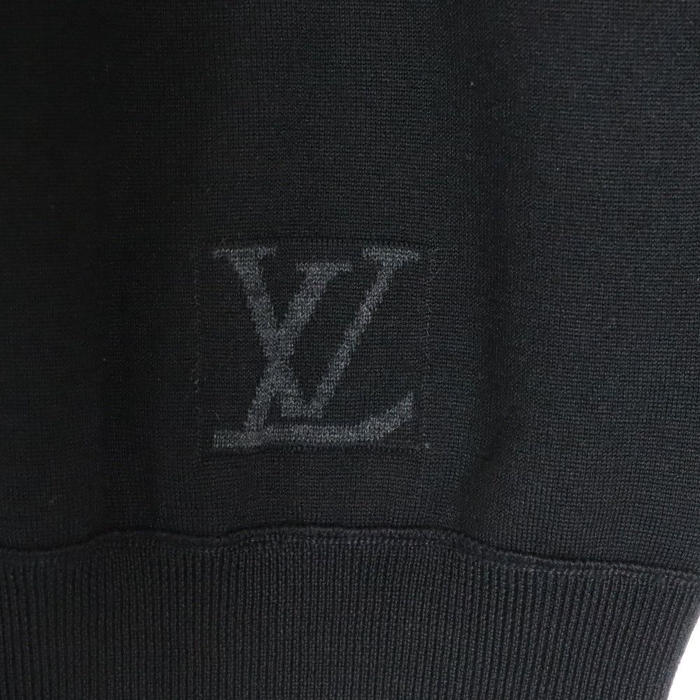LOUIS VUITTON(ルイヴィトン) ダミエニットジップアップカーディガン RM082D MNKN98M86 ブラック