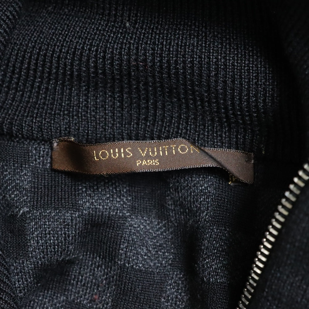 LOUIS VUITTON(ルイヴィトン) ダミエニットジップアップカーディガン RM082D MNKN98M86 ブラック