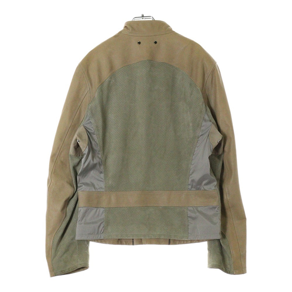 LOUIS VUITTON(ルイヴィトン) カウレザーパンチングジップジャケット RM111M MS1 MSLJ04KJO ベージュ