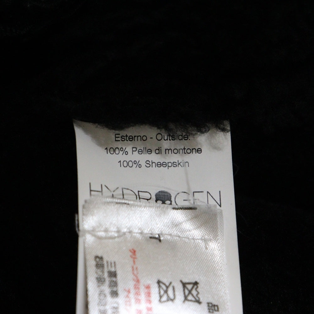 HYDROGEN(ハイドロゲン) ボアムートンレザージャケット ブラック